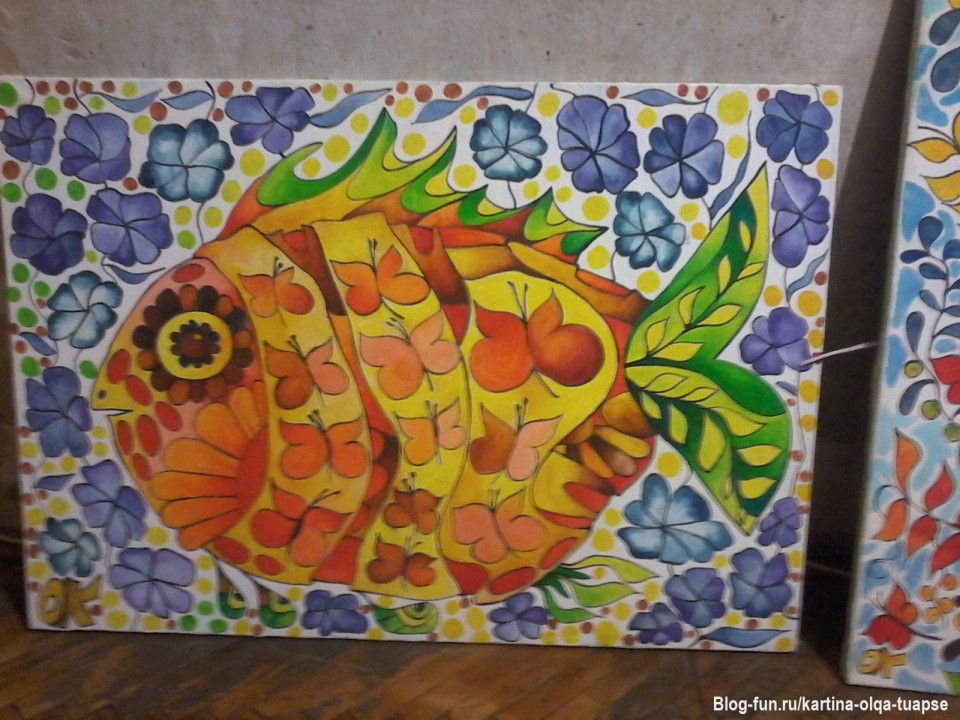 Очень люблю рисовать рыб, и кушать.